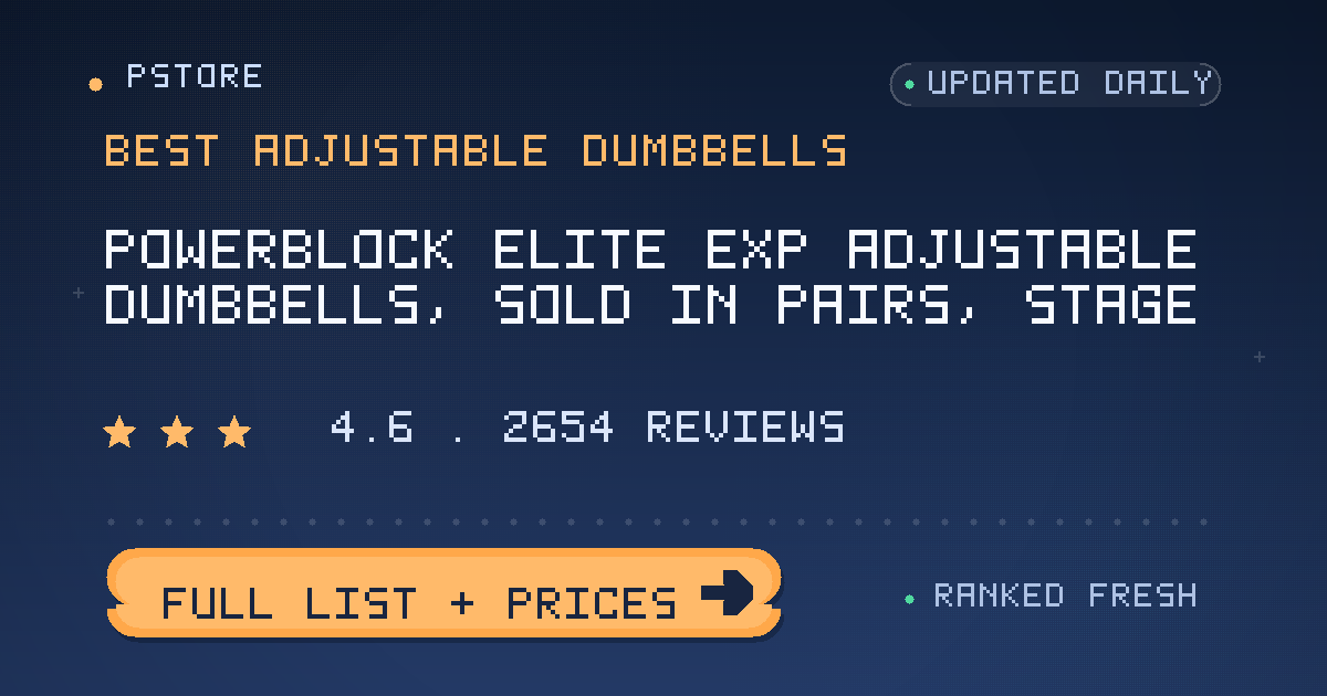 best adjustable dumbbells