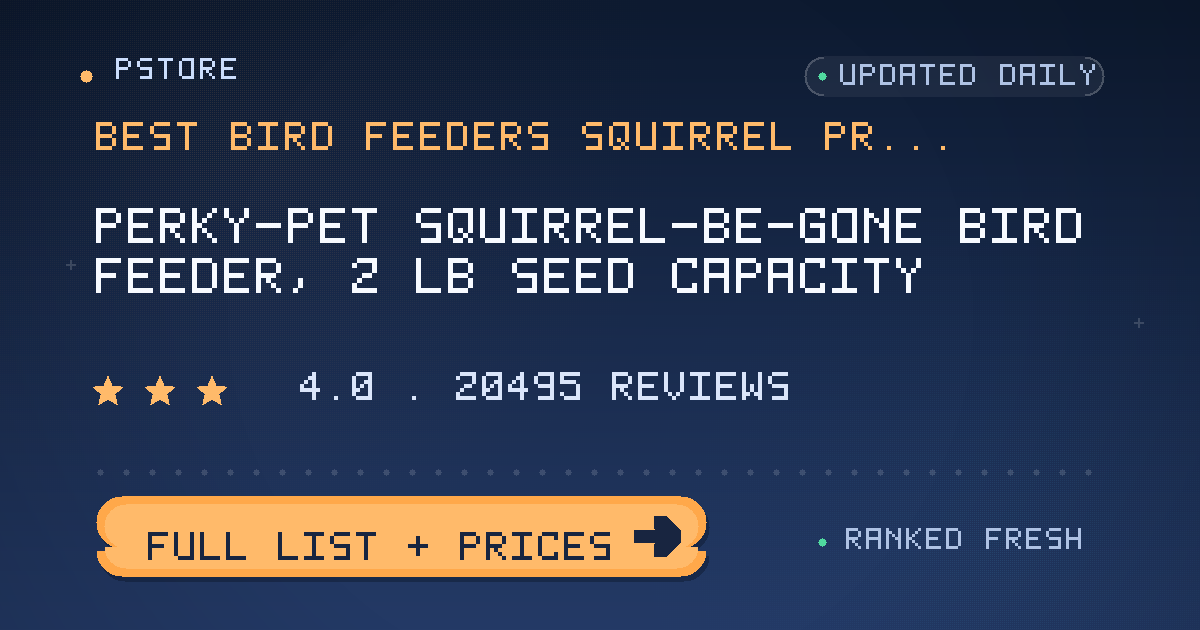 best bird feeders squirrel proof