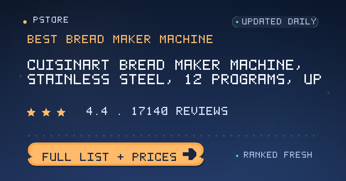2LB Bread Maker, 17 in 1 Automatic Stainless Steel Bread Machine | Non-stick, Beginner-Friendly Controls, 15 Hour Timer, E...