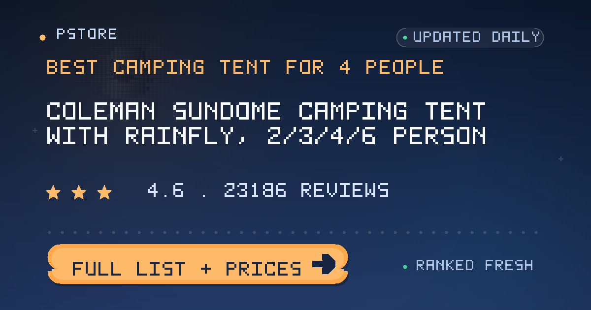 best camping tent for 4 people