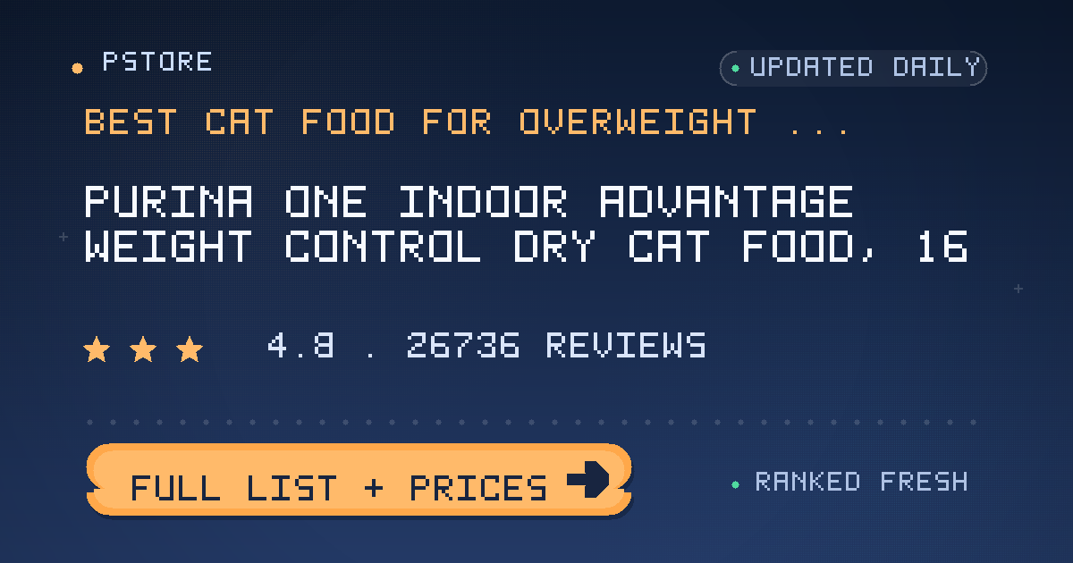 best cat food for overweight cats