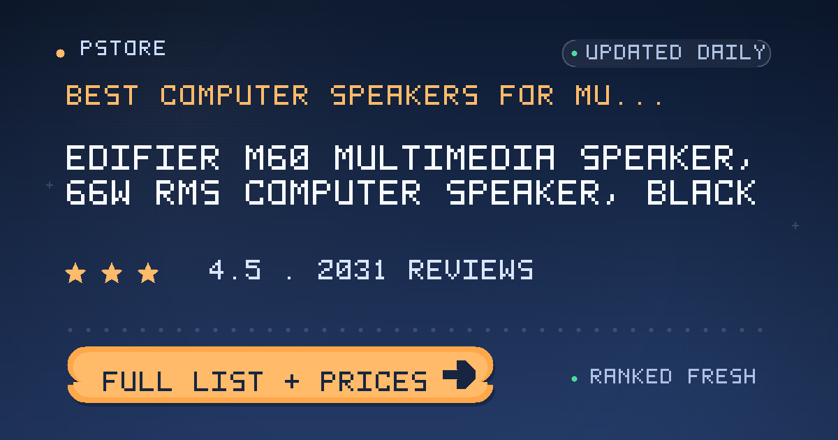 best computer speakers for music