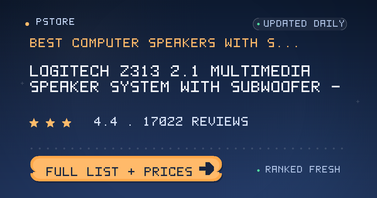 best computer speakers with subwoofer