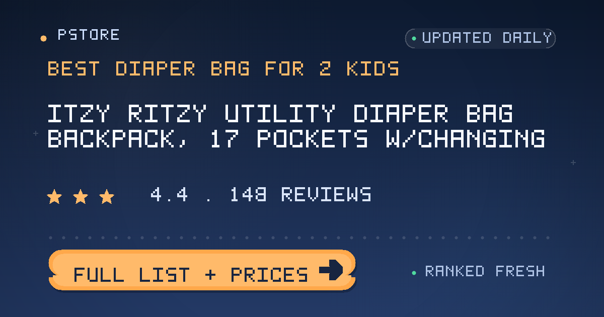 best diaper bag for 2 kids
