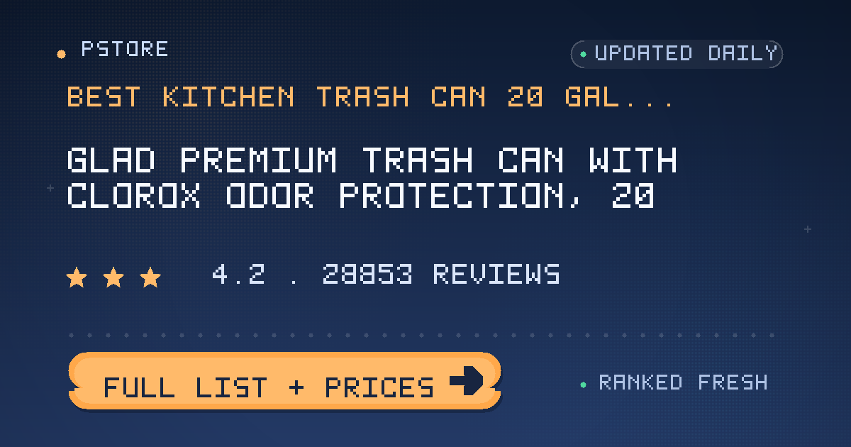 best kitchen trash can 20 gallon