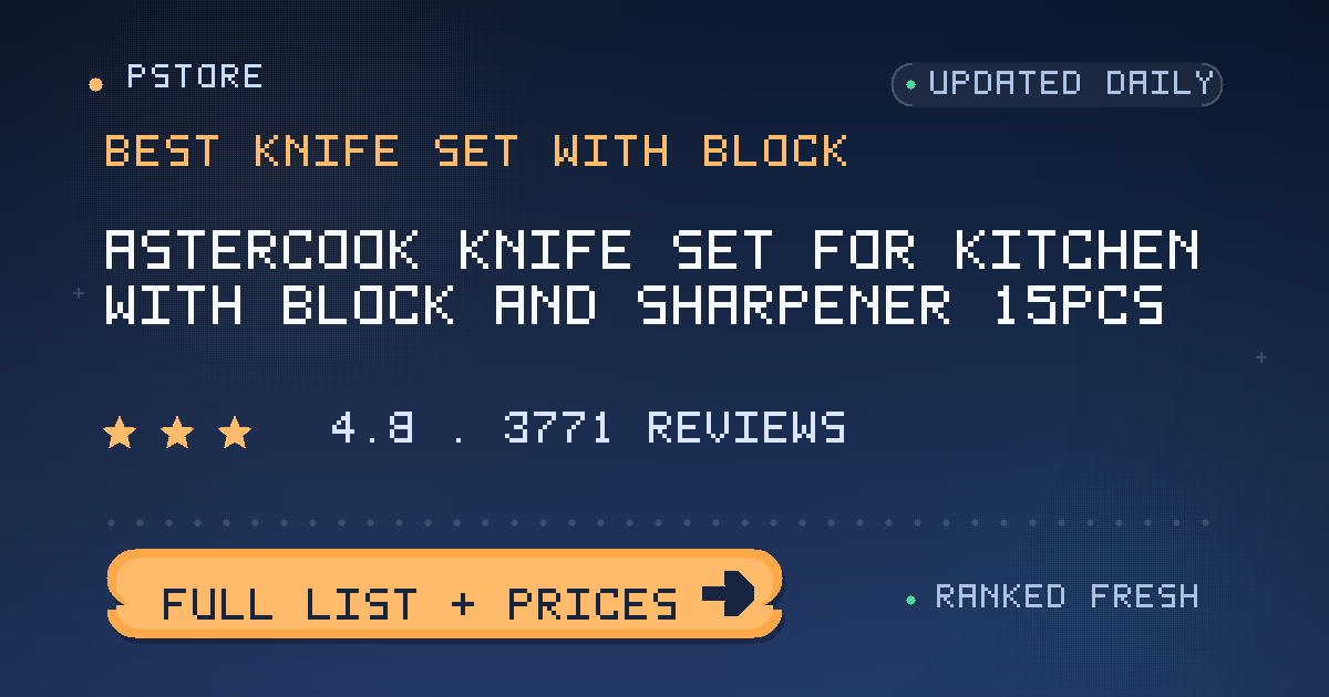best knife set with block