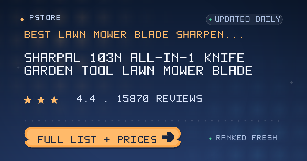 best lawn mower blade sharpener
