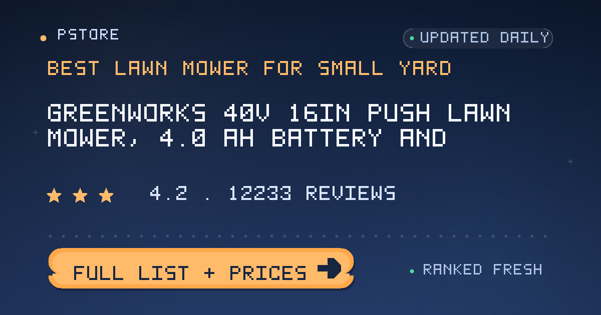 best lawn mower for small yard