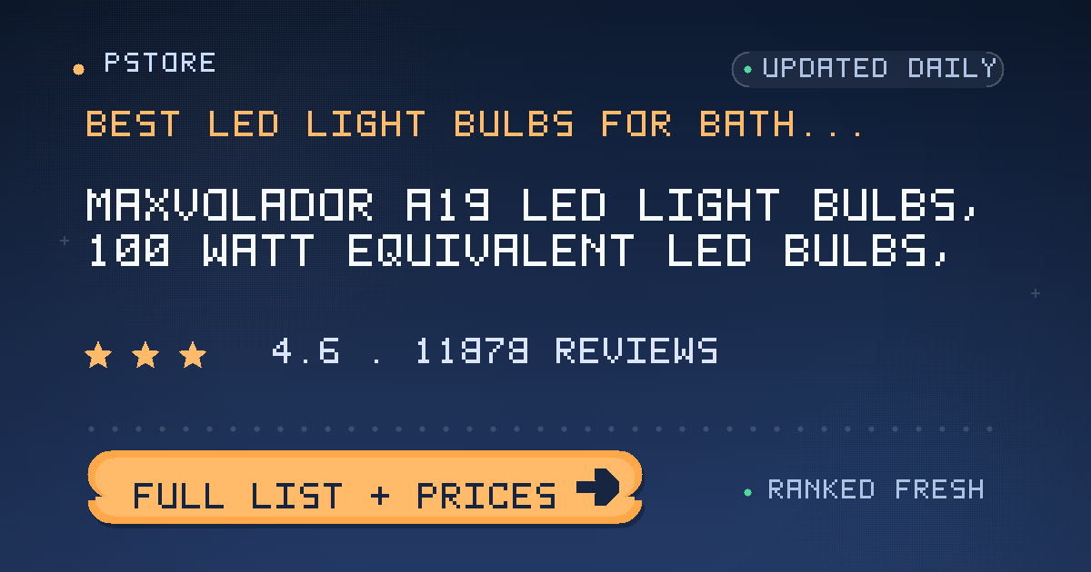 best led light bulbs for bathroom
