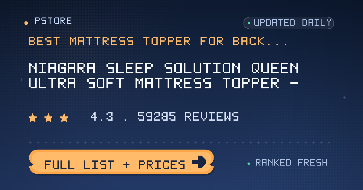 best mattress topper for back pain