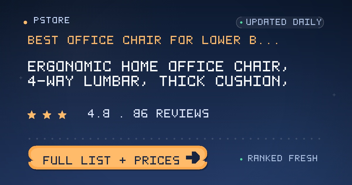 best office chair for lower back pain
