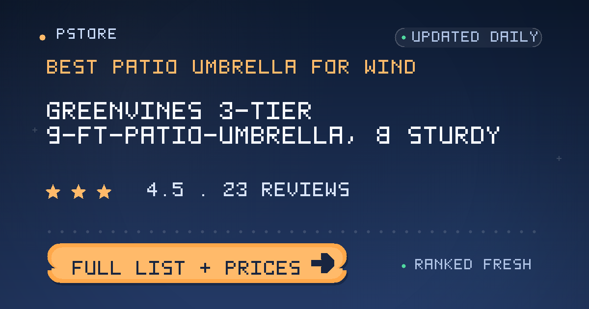 best patio umbrella for wind