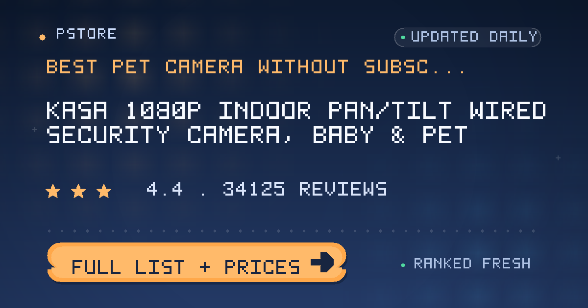 best pet camera without subscription