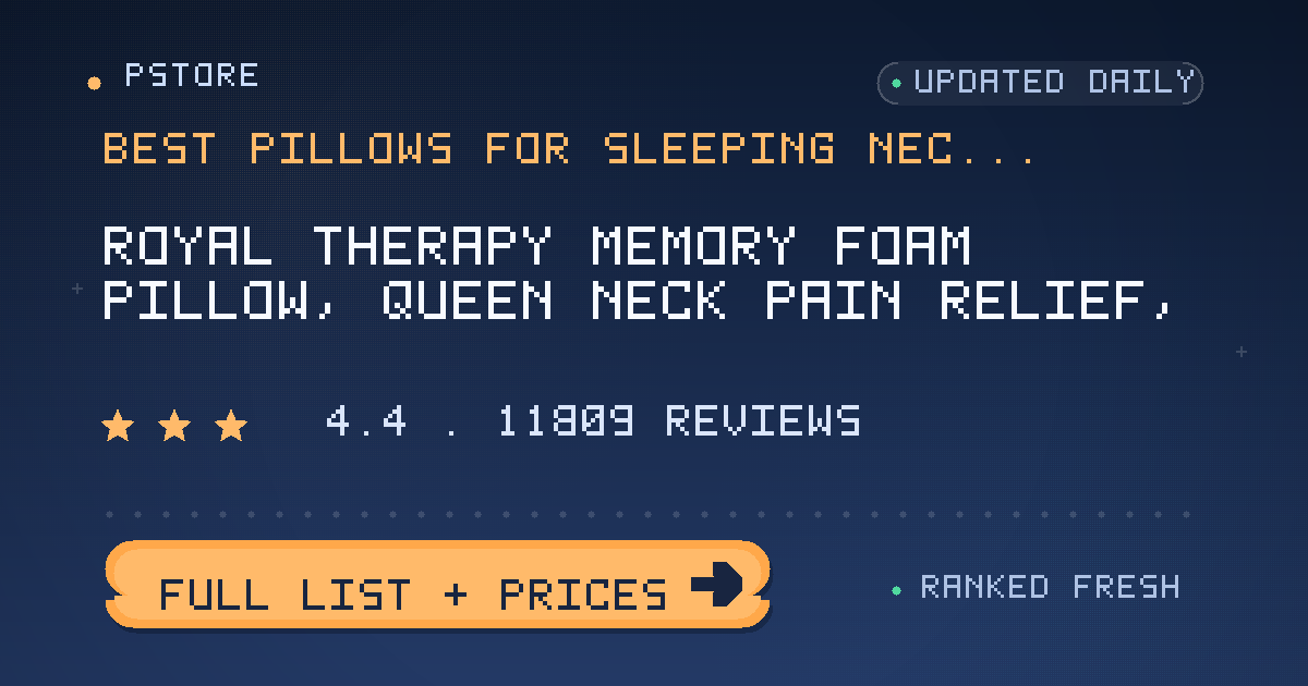 best pillows for sleeping neck pain