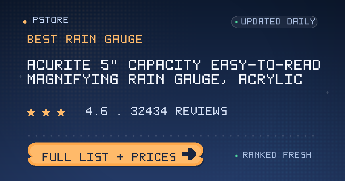 best rain gauge