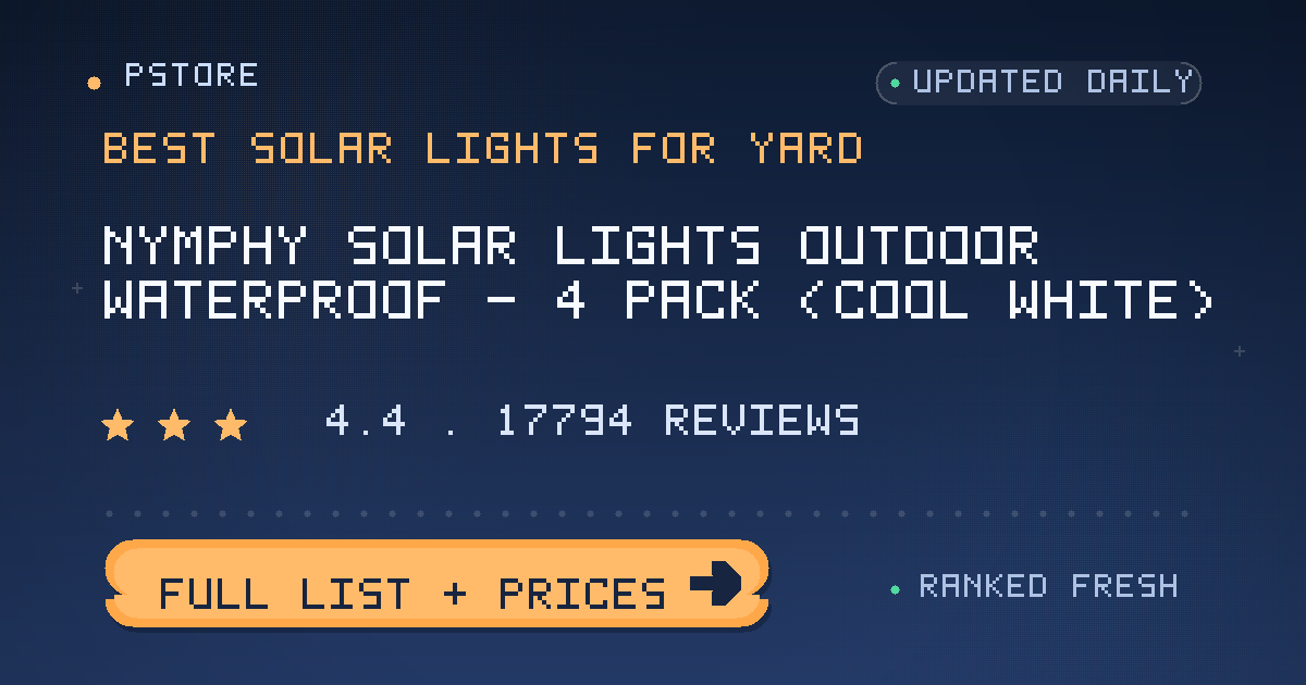 best solar lights for yard