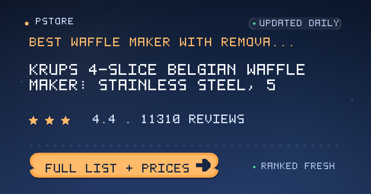 best waffle maker with removable plates