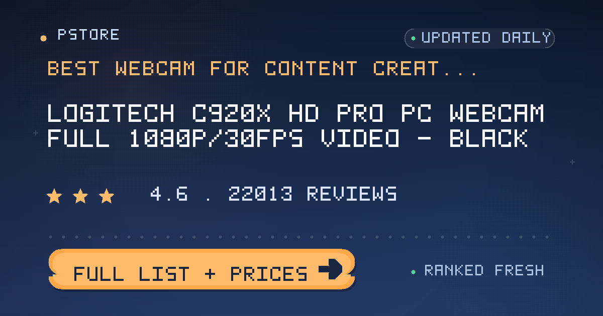 best webcam for content creators